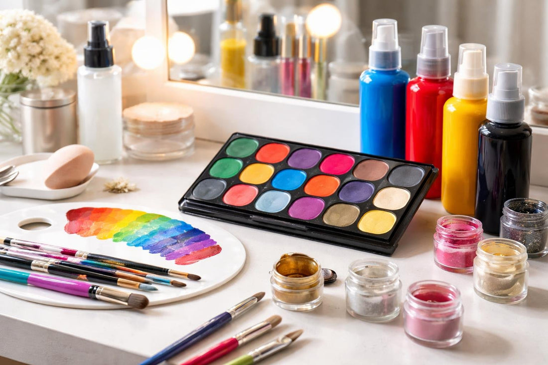 Professional body paint swatches for Ontario photoshoot looks