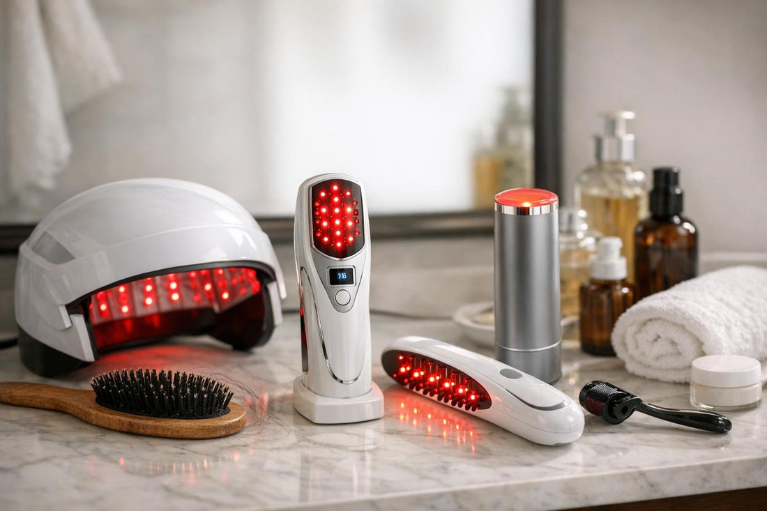 At-home hair regrowth device routine for Ontario consumers