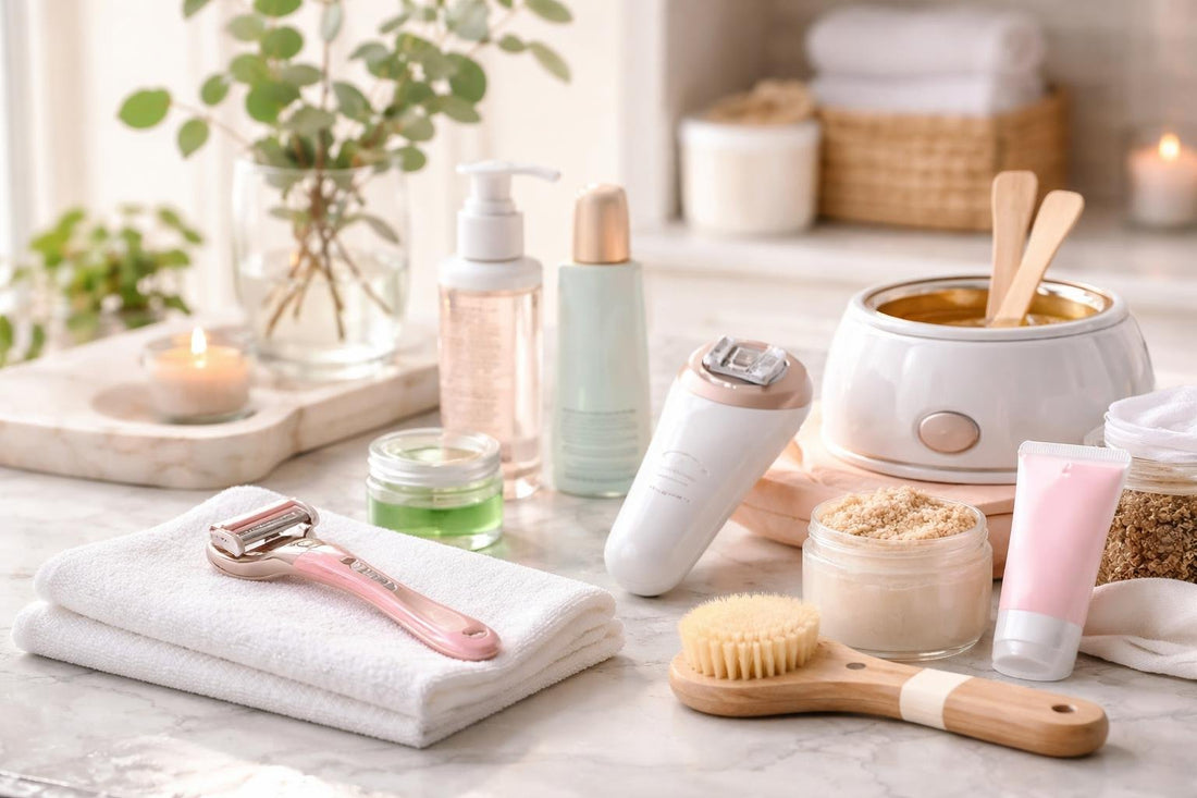 At-home women’s shaving and hair removal care essentials