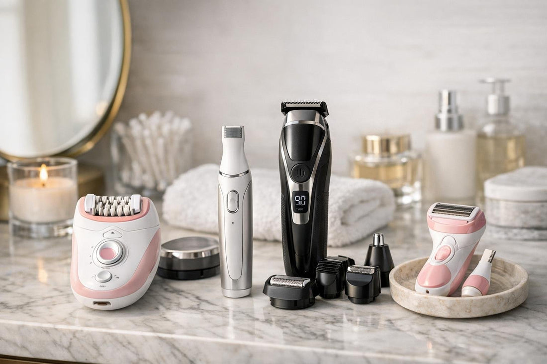 Epilators, groomers, and trimmers for smooth at-home hair removal