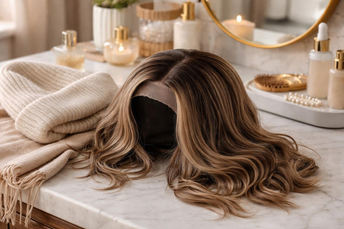Natural hairline hair replacement wig fit for Ontario winter