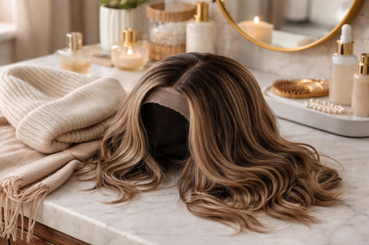 Natural hairline hair replacement wig fit for Ontario winter