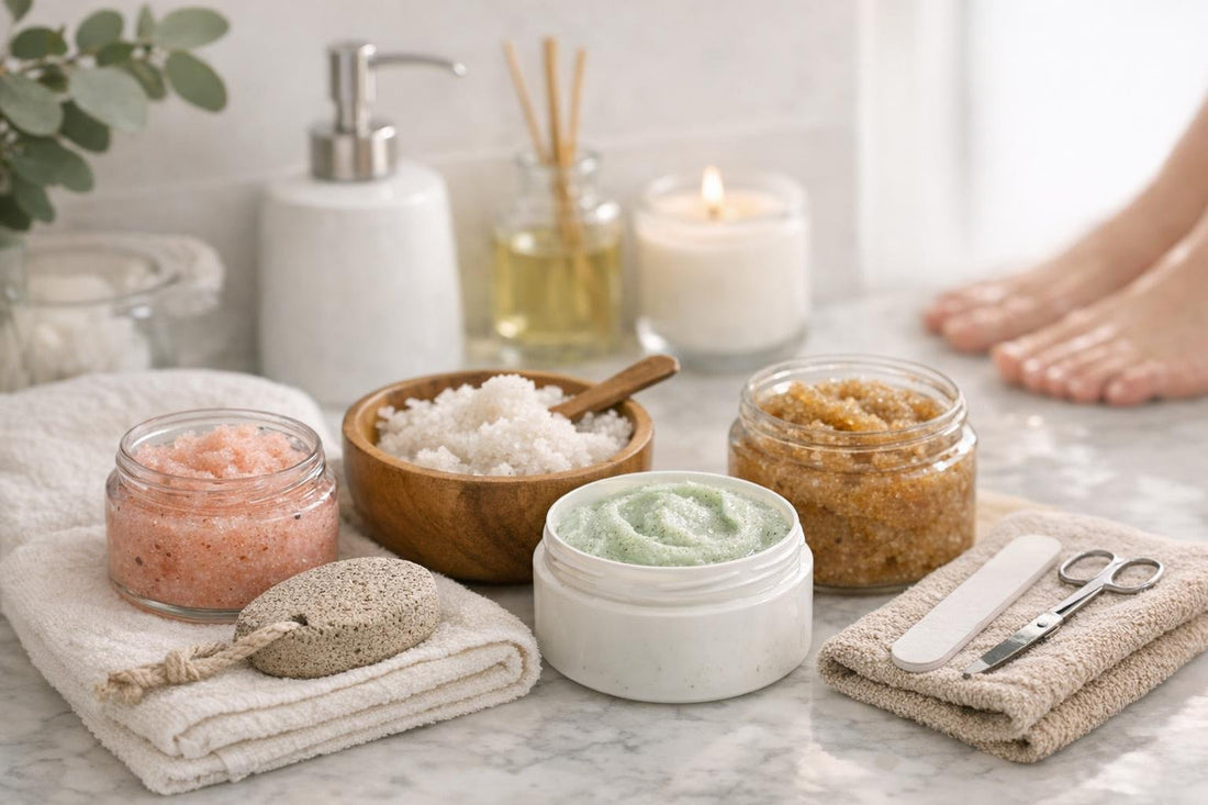 Hand and foot scrub routine for smoother skin in Ontario