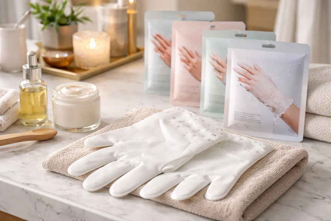 Hydrating hand mask gloves for dry winter hands in Ontario