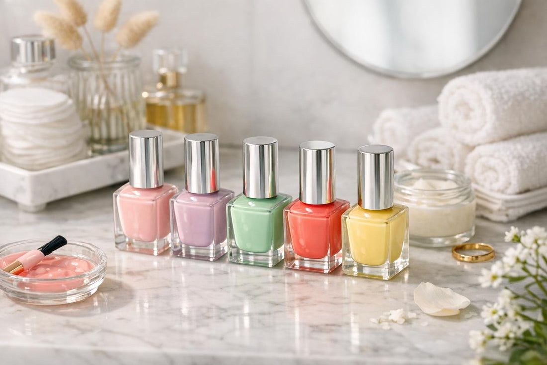 Spring manicure shades from Bellavia nail polish colours