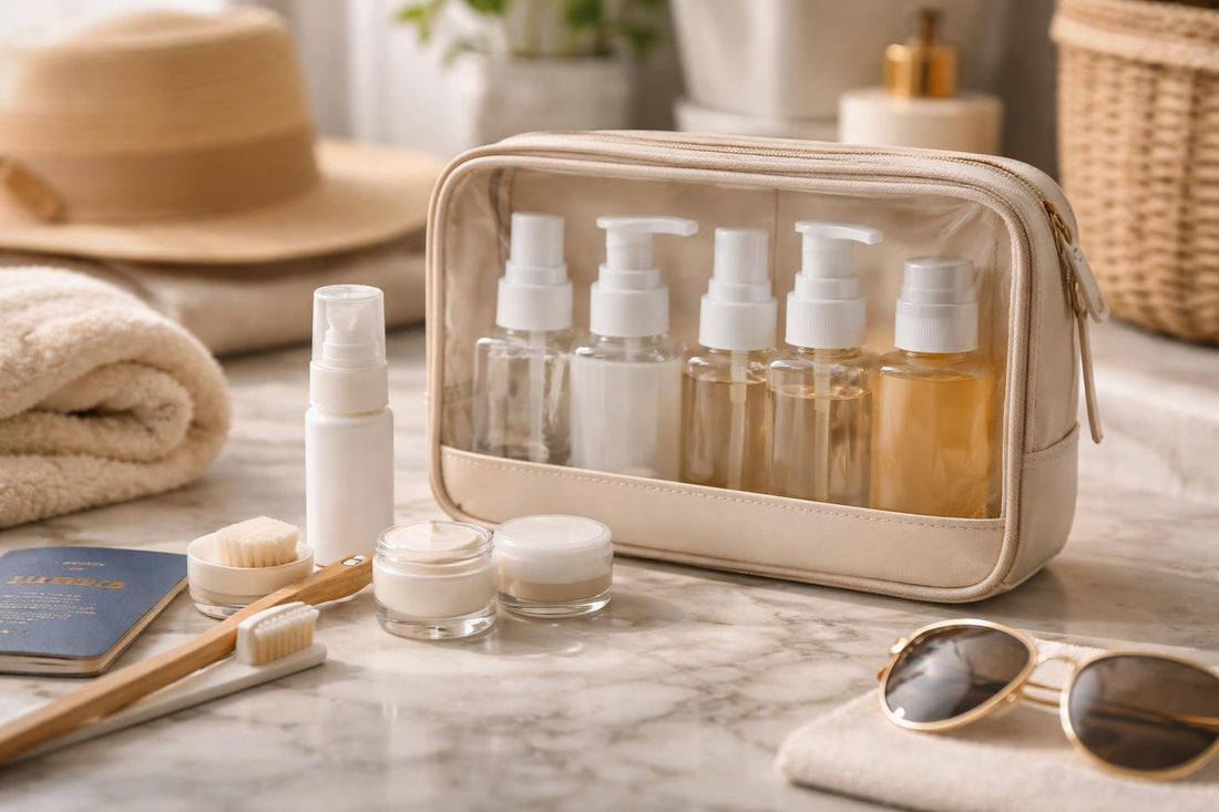 Leak-resistant travel toiletry kit for Ontario carry-on flights
