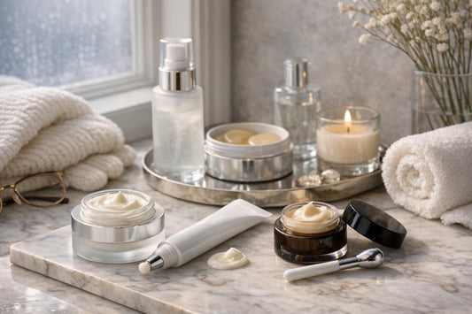 Ontario winter under-eye cream routine for dryness and dark circles