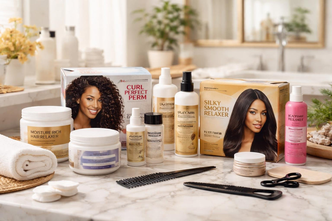 At-home perms relaxers and texturizers products