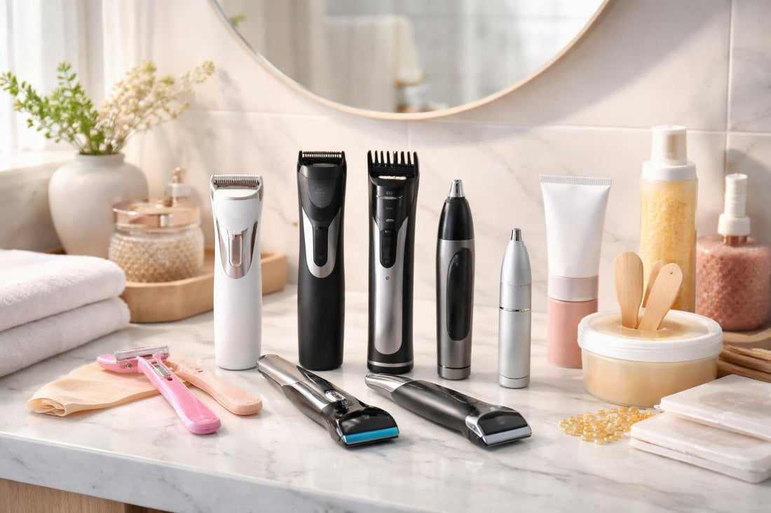 Assorted personal groomers and compact trimmers