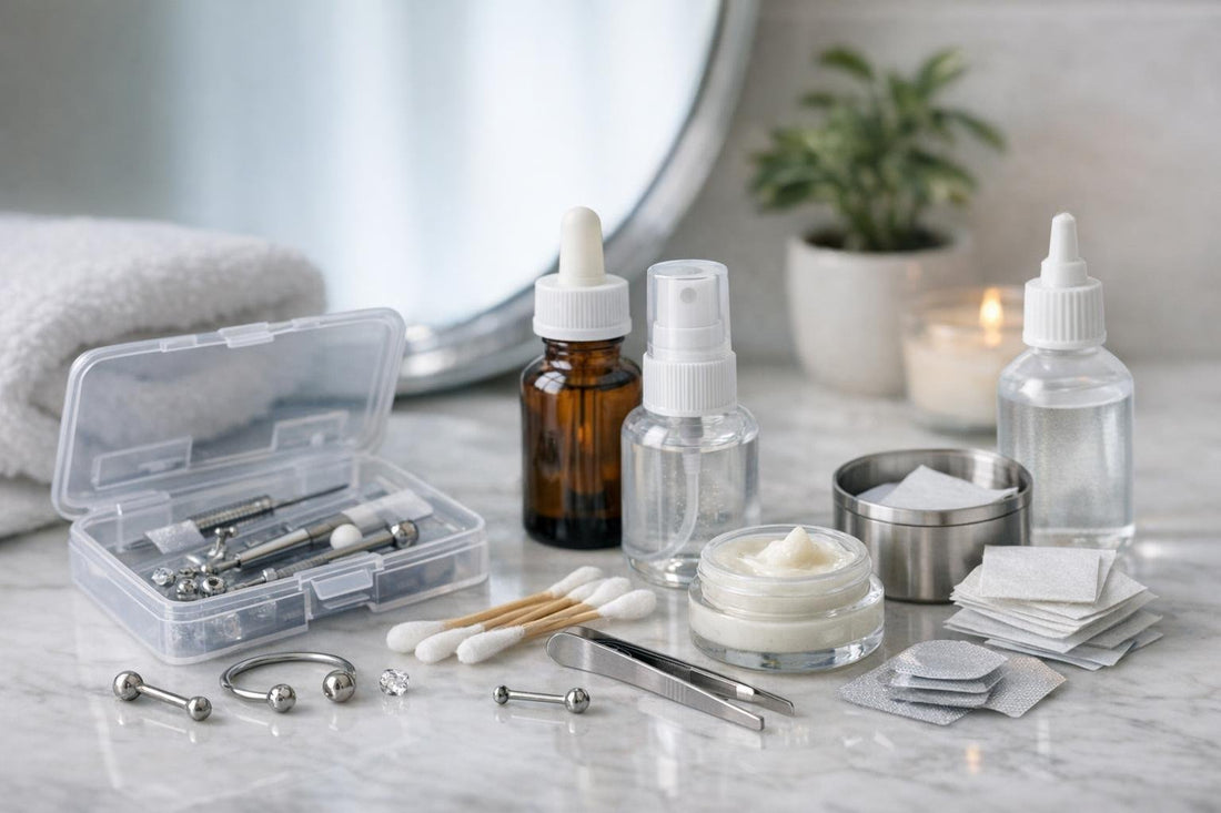 Budget piercing kit troubleshooting and aftercare supplies