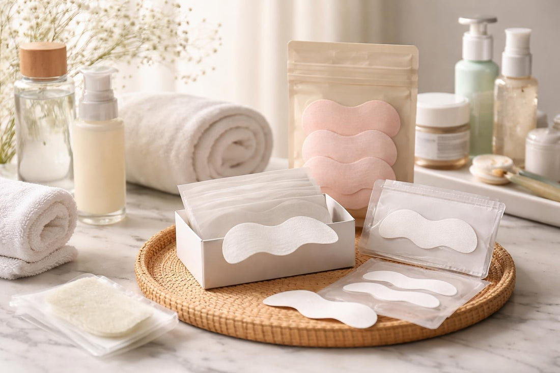 Assorted pore cleansing strips and gentle skincare items