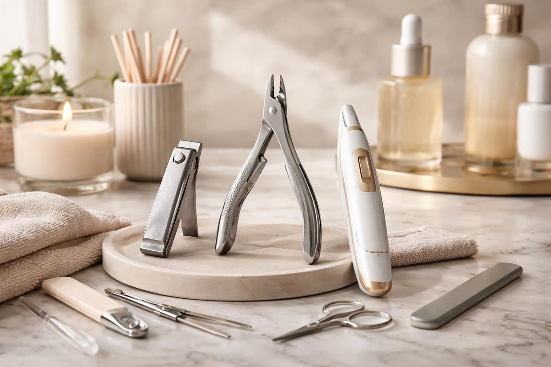 precision nail clippers and alternatives on table