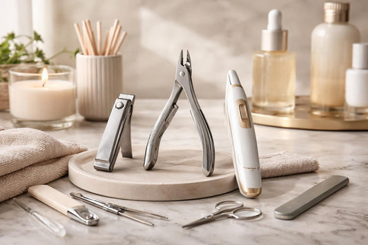 precision nail clippers and alternatives on table