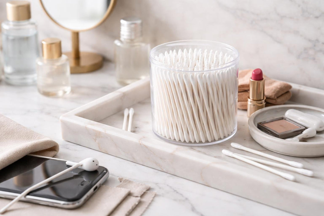 Pointed precision cotton swabs for makeup and electronics cleaning