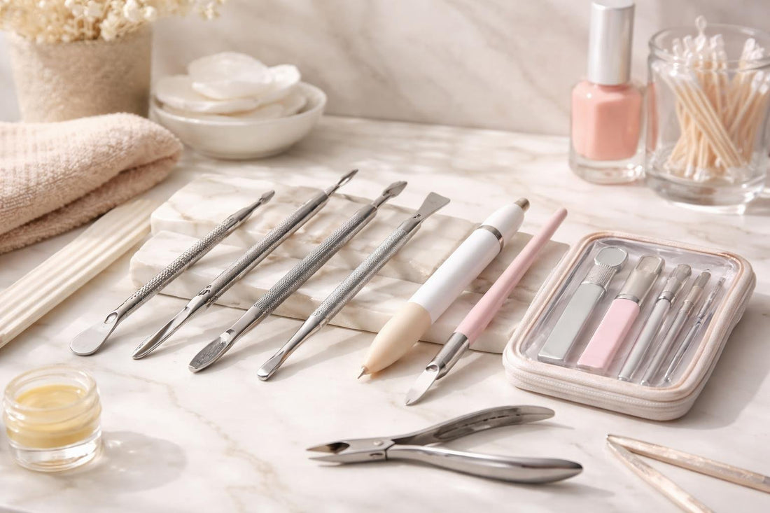 Precision cuticle pushers and alternatives for DIY nails