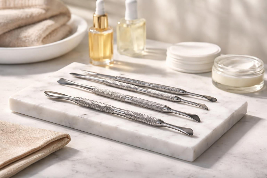 precision cuticle pushers collection set close-up