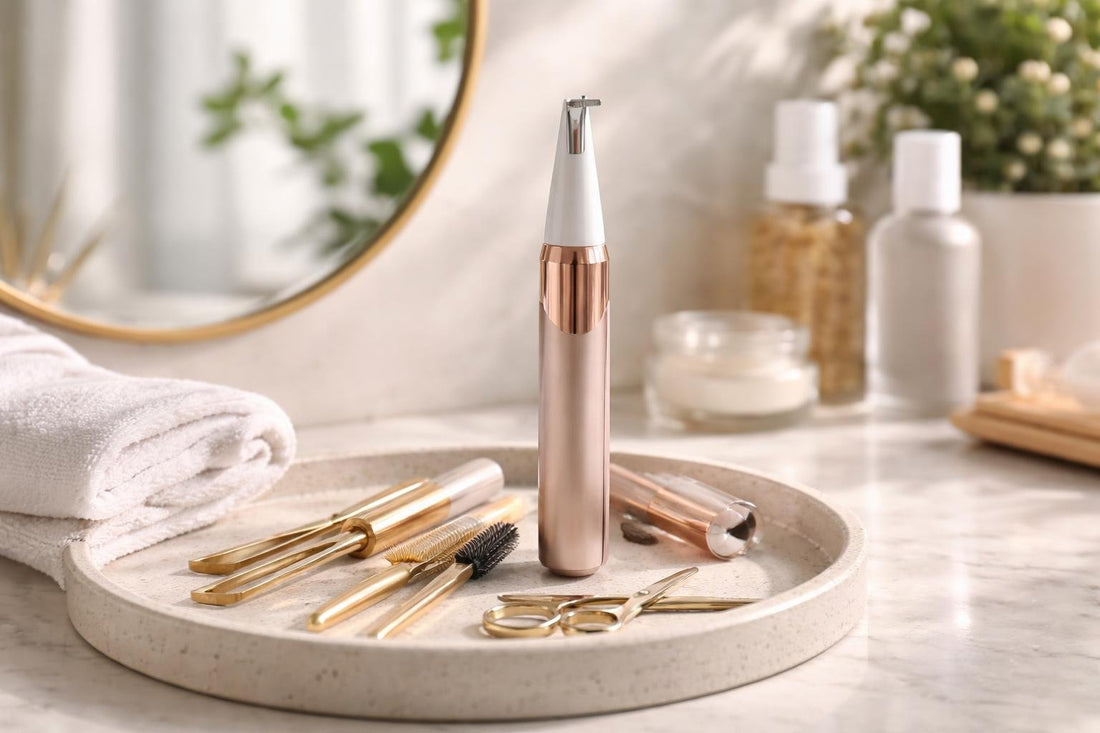 Precision eyebrow hair trimmer for clean at-home shaping