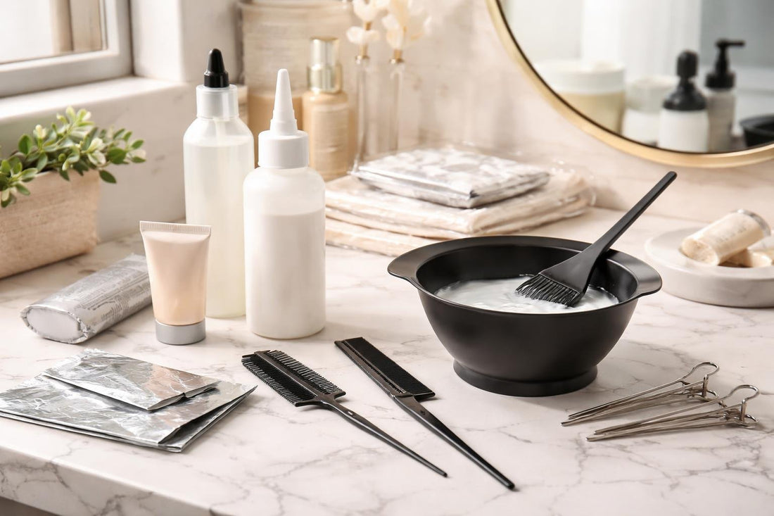 Precision hair colouring tools for at-home highlighting