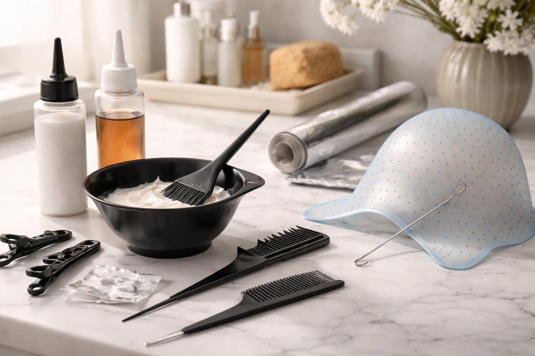 precision hair colouring tools and highlighting combs