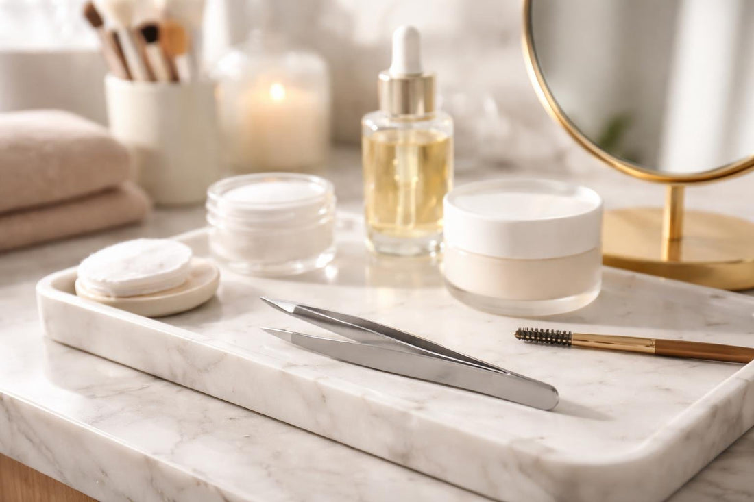 Precision hair removal tweezers for clean brows and ingrowns