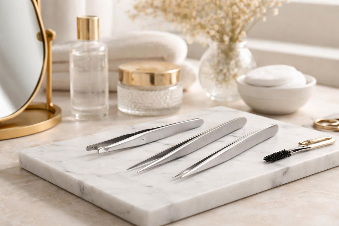 Precision hair removal tweezers for fine brows and ingrown hairs