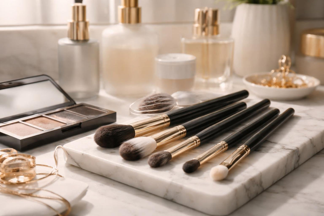 Professional eyeshadow brushes for smokey eye blending