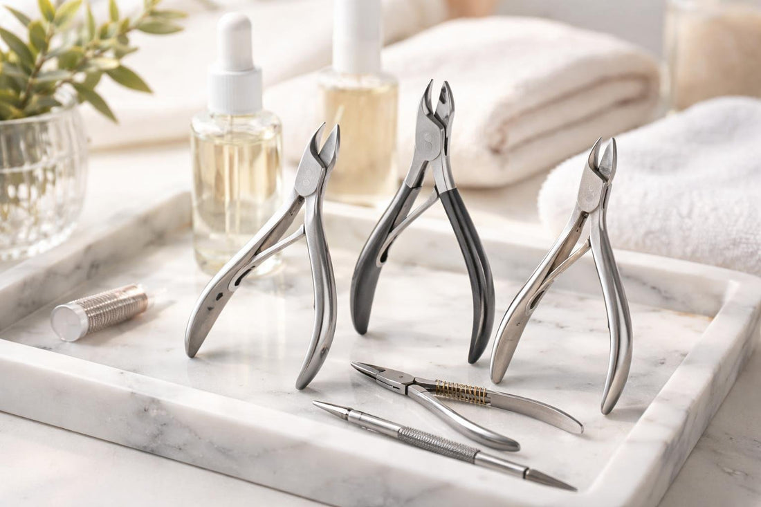 professional cuticle nippers set for precision trimming