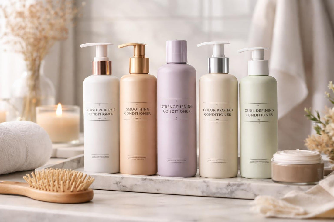 Professional hair conditioner bottles for smooth hair at home