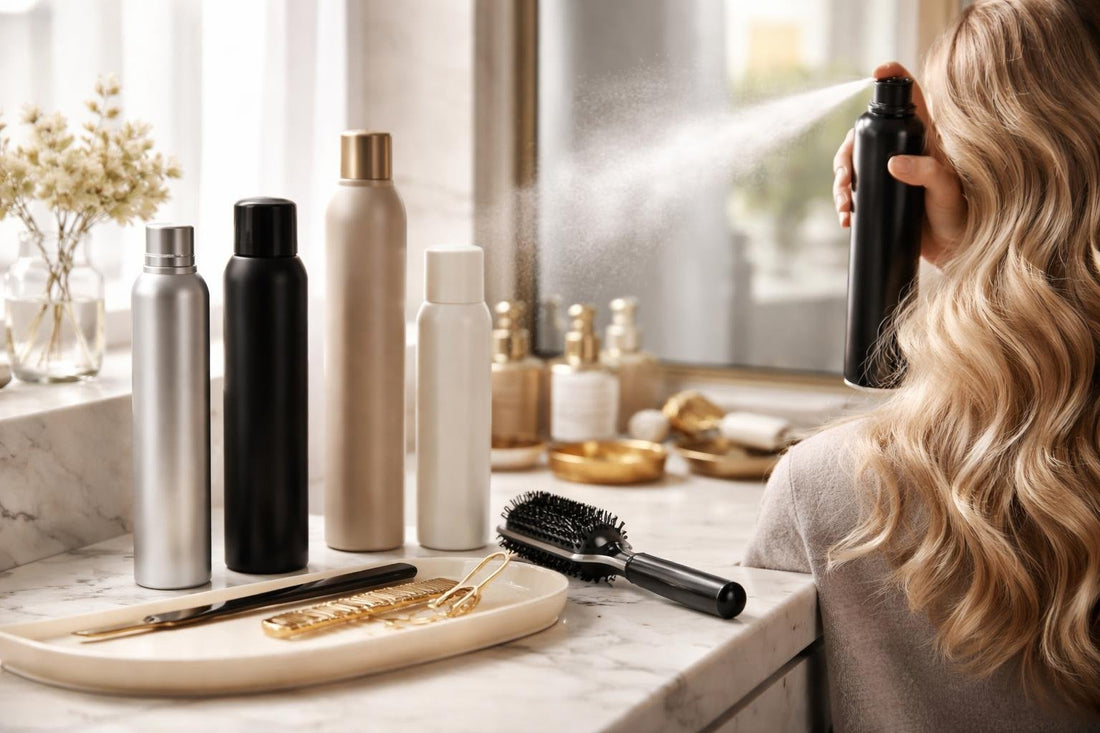 Professional hair spray misting for flexible hold and volume
