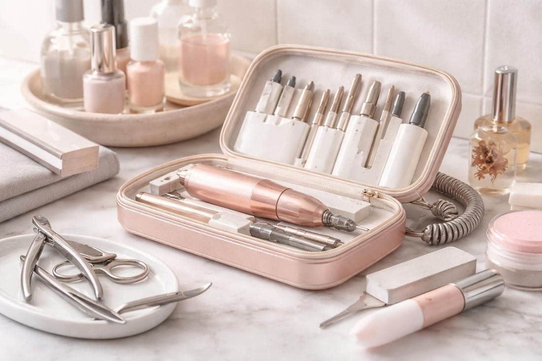 Compact professional nail tools kit for Toronto techs