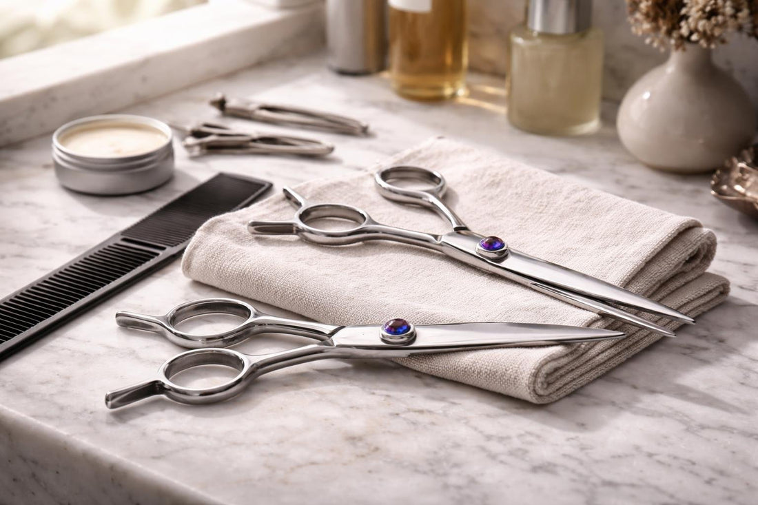 6.5 inch professional hair cutting shears close-up