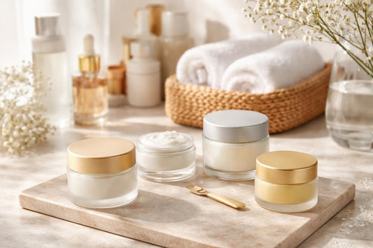 Beginner-friendly refillable cosmetic jars for creams and balms