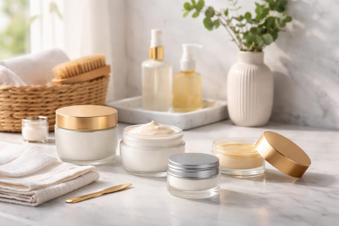 Refillable cosmetic jars for creams and balms in Ontario