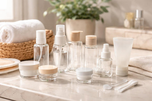 refillable cosmetic container kits for travel and DIY skincare