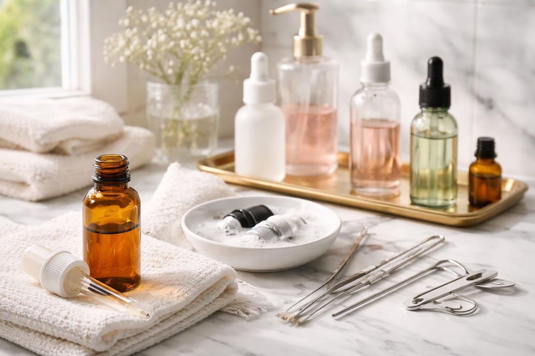 Refillable cosmetic dropper cleaning and repair tips