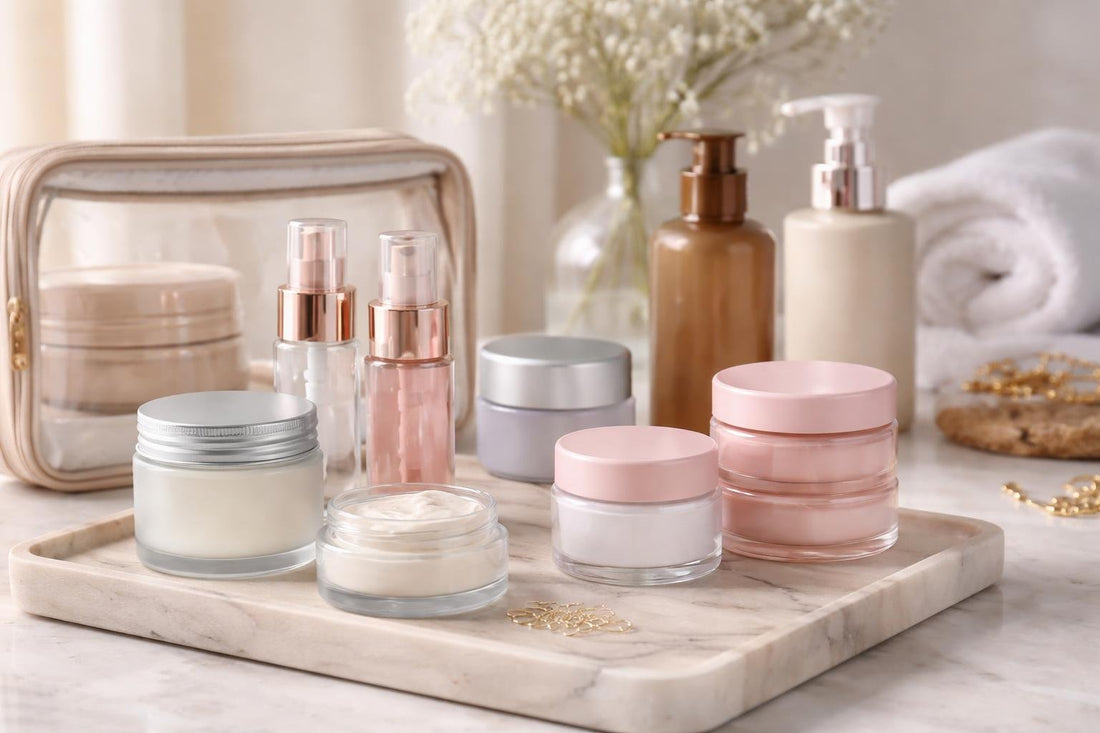 refillable cosmetic jars collection leakproof travel options