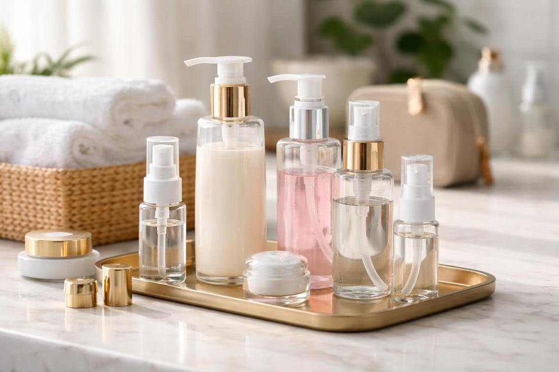 refillable cosmetic pump dispensers travel fit tips