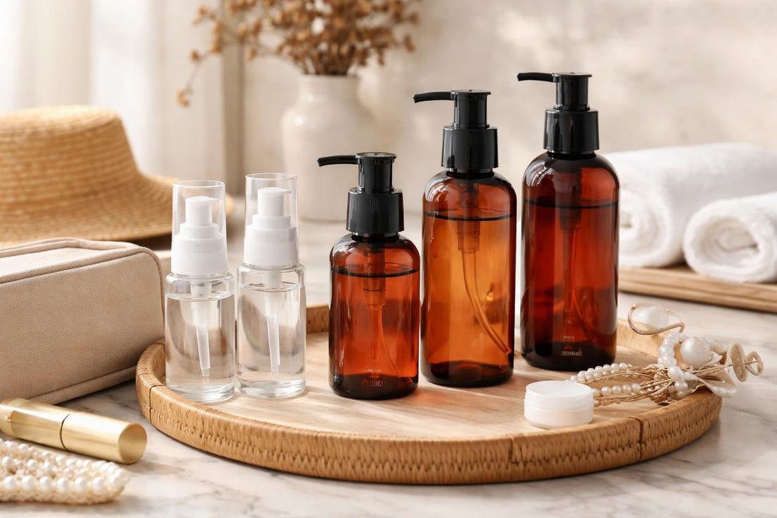 leakproof refillable pump bottles for travel use