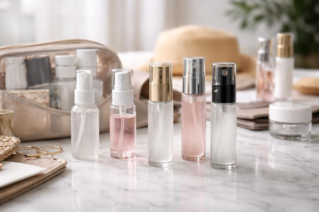 refillable cosmetic spray bottles for travel safety