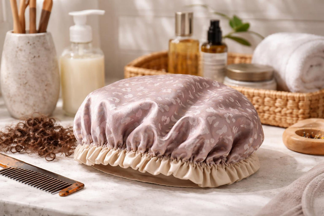 curly hair reusable shower cap fit and care