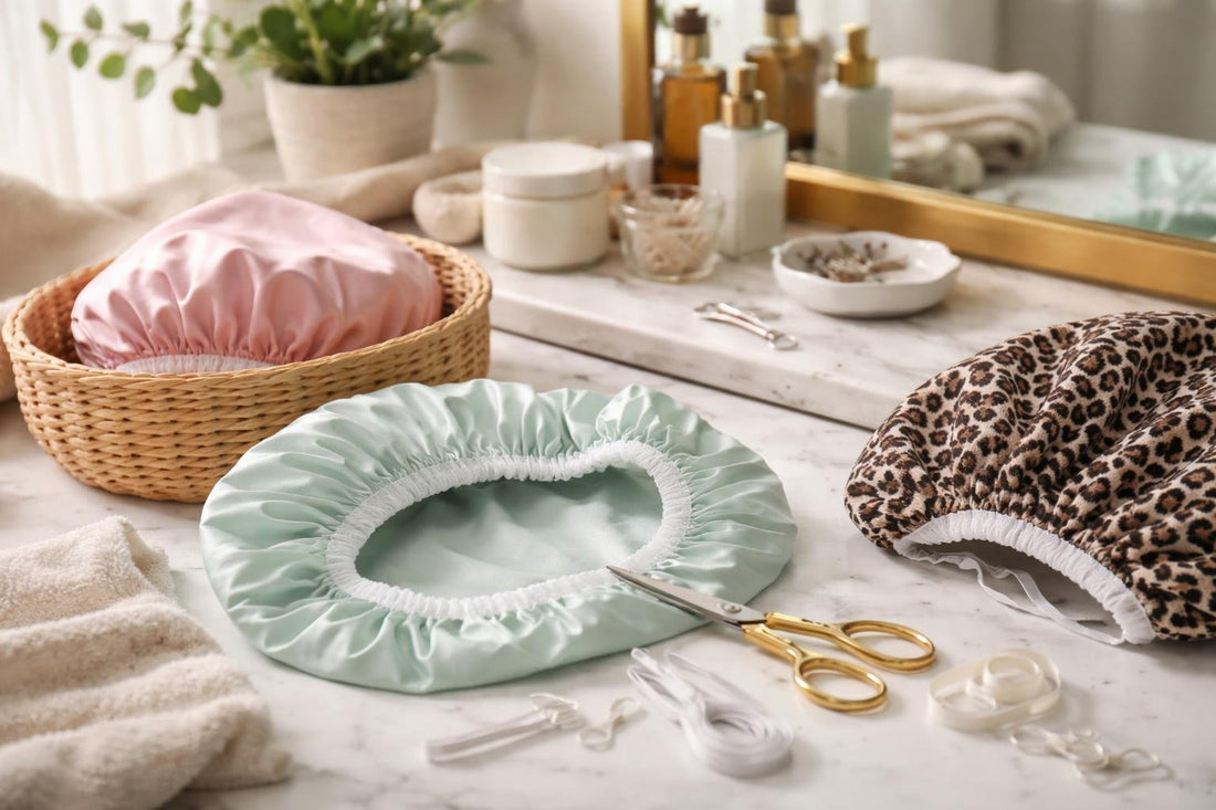 repairing and fitting reusable shower caps
