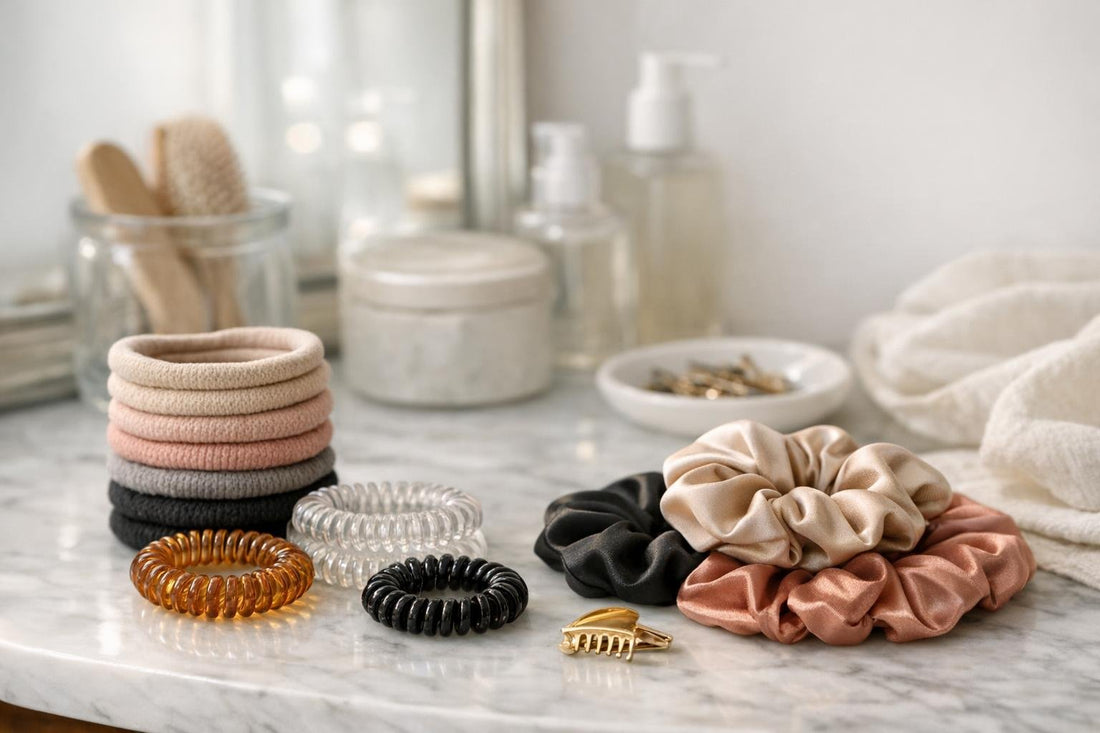 Soft hair elastics and ties for everyday seasonal styling