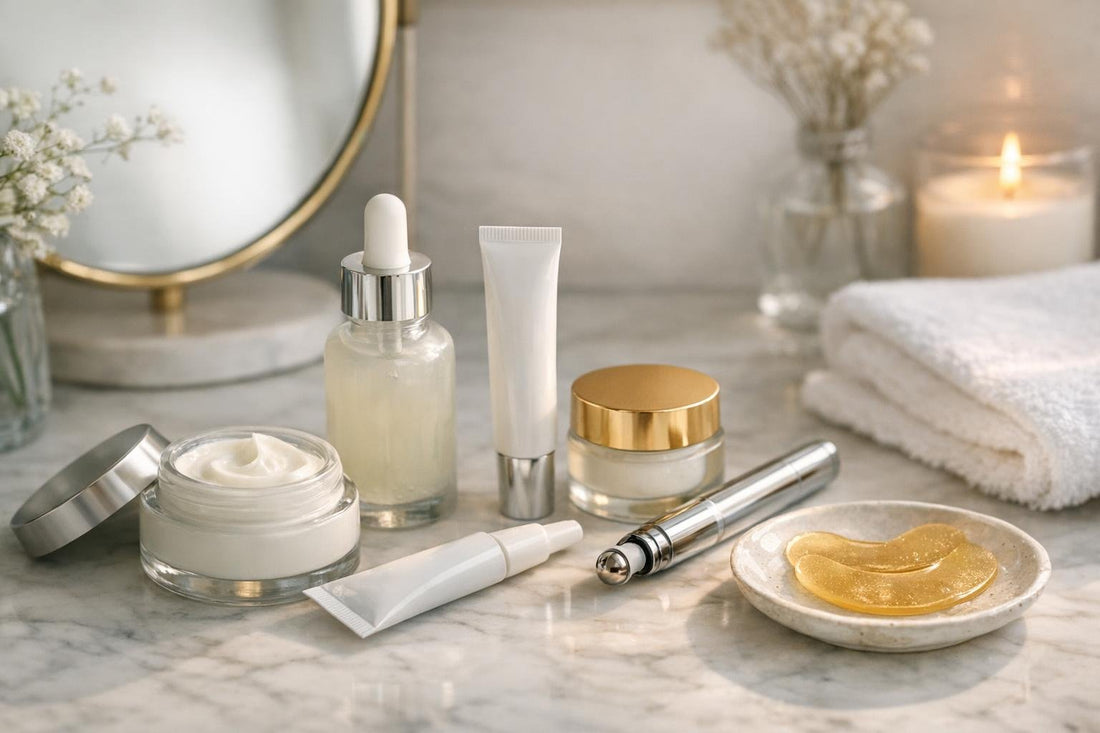 Seasonal eye treatment products for tired eyes and dark circles