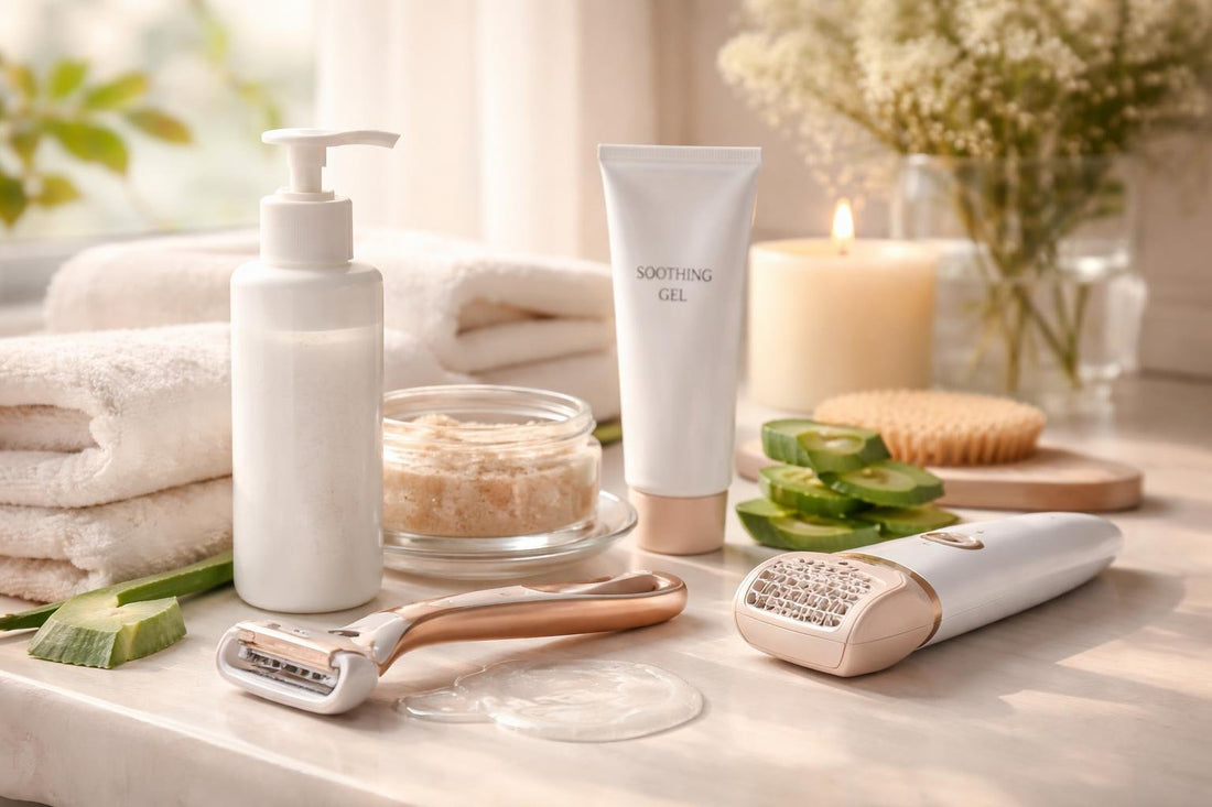 Seasonal shaving and hair removal routine for smoother skin