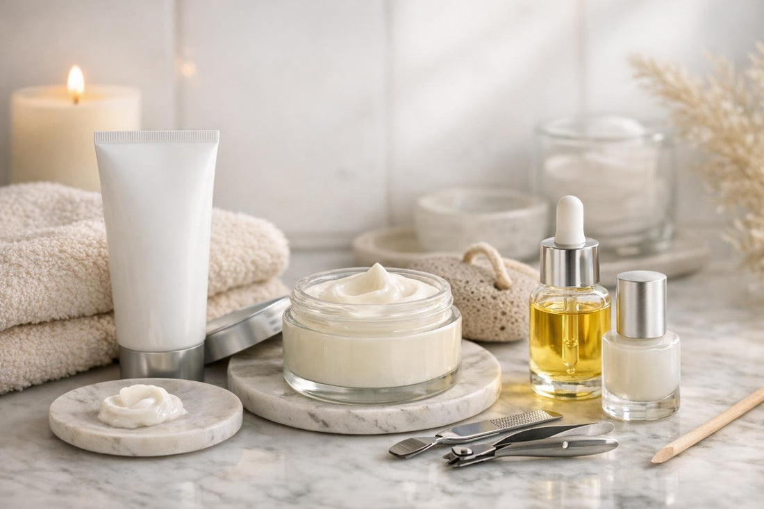 Seasonal hand cream, foot balm, and nail cuticle care