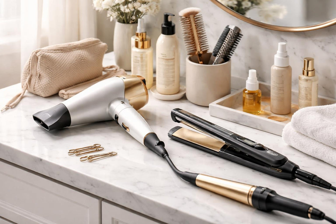 Professional styling appliances for seasonal hair routine at home