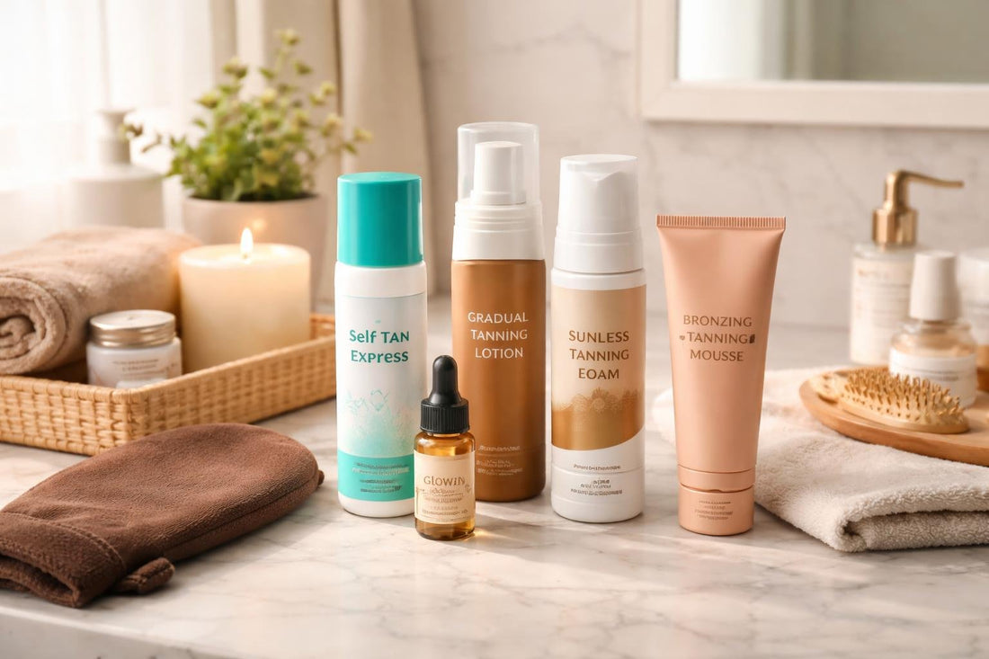 assorted self tanners for fair to medium skin