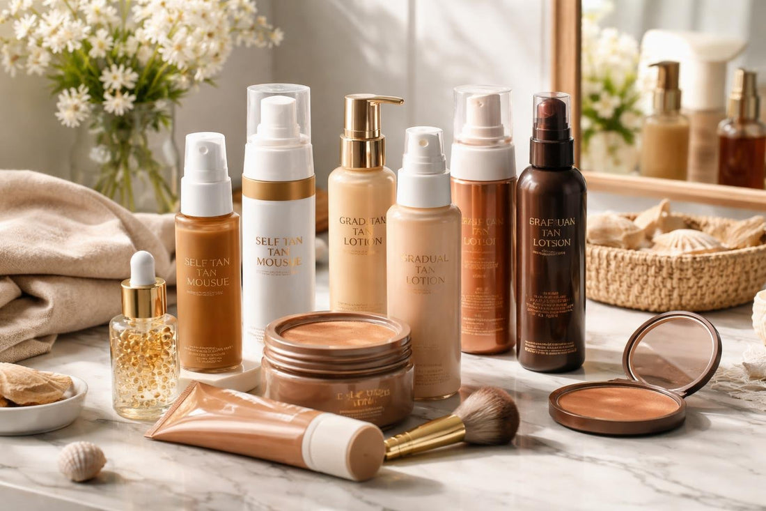 vs of self tanners and sunless tanning alternatives