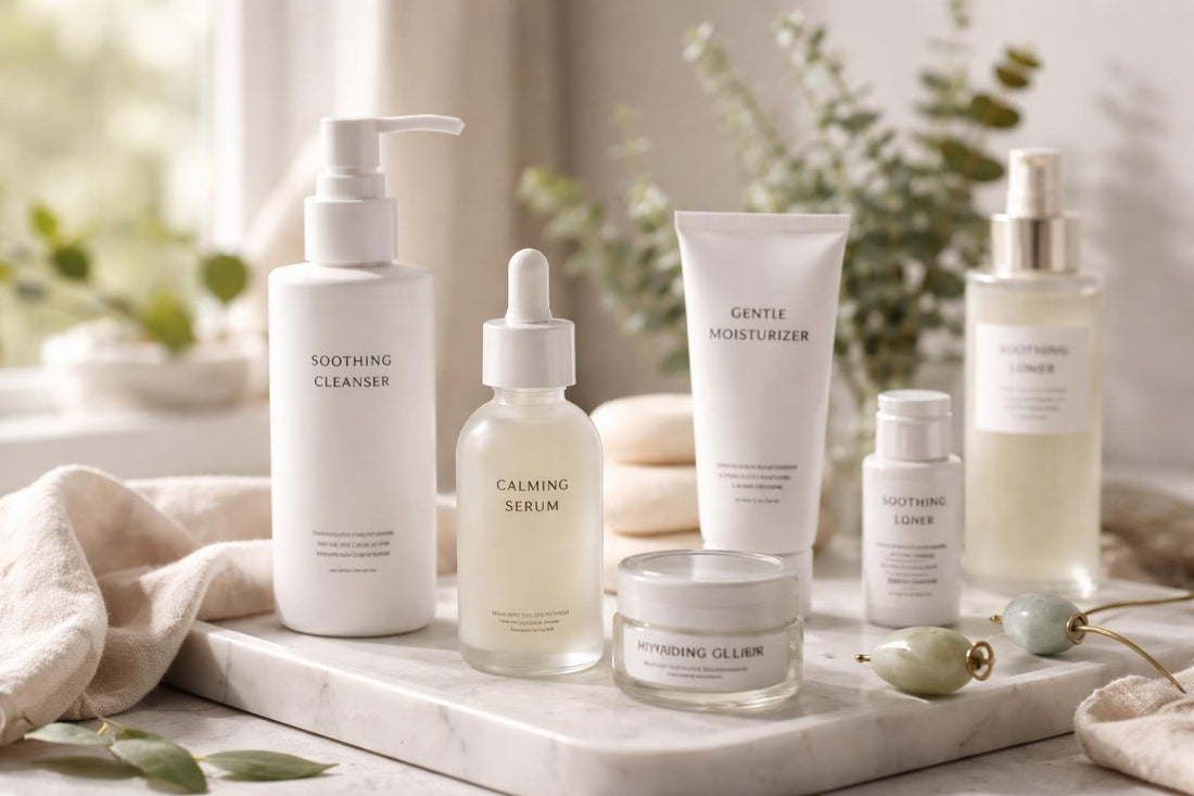 Toronto shopper examining sensitive skin products