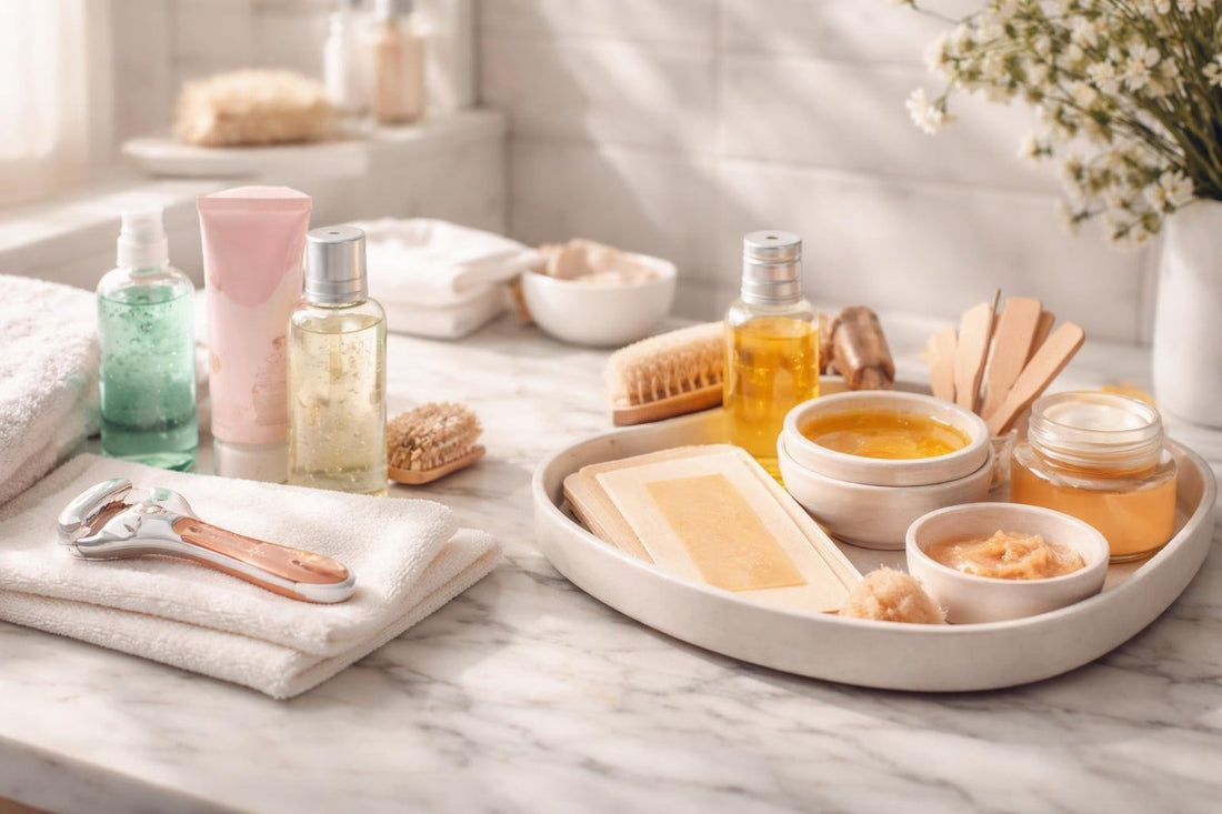women shaving and waxing for sensitive skin